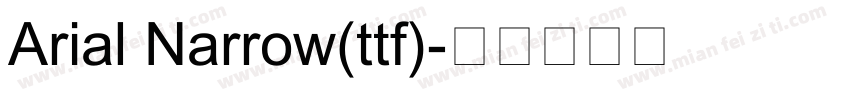 Arial Narrow(ttf)字体转换